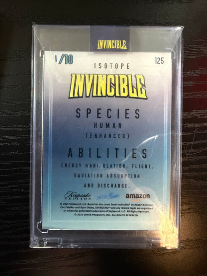 Isotope #1/10 HAND NUMBERED invincible season 1 premiere keepsake